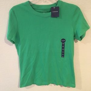 NWT - Landsend Kelly green scoop neck tshirt